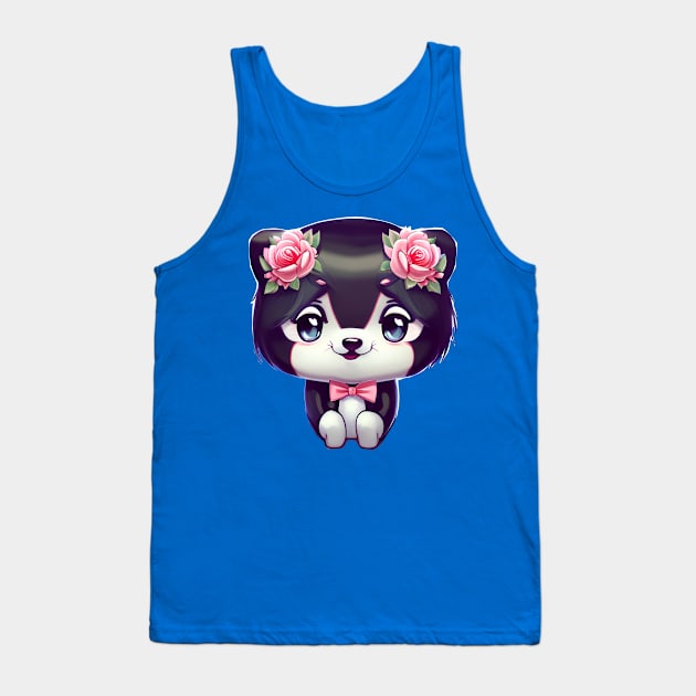 Cute kawaii panda bear Tank Top by mmamma030